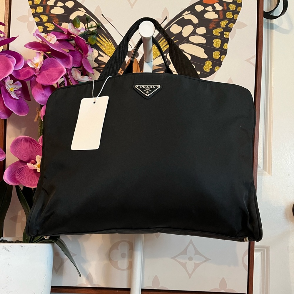 Prada Elegant Black Nylon Bag